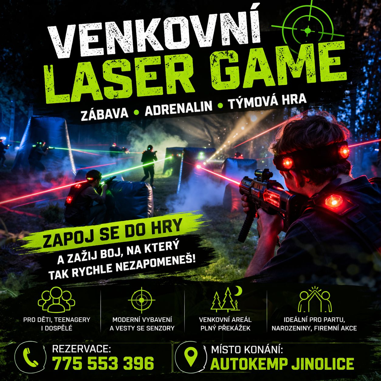 Laser Game v Jinoicích